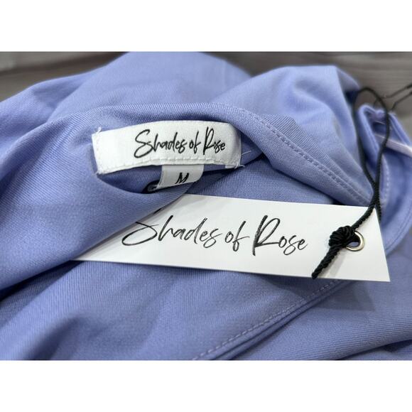 NWT Shades of Rose Womens One Shoulder Maxi Dress Ruched Side Purple Size M - Picture 7 of 10